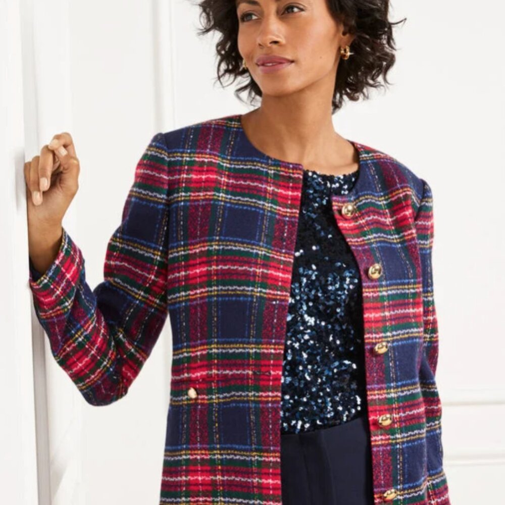 Talbot's tweed jacket in Glee pattern Size 18W